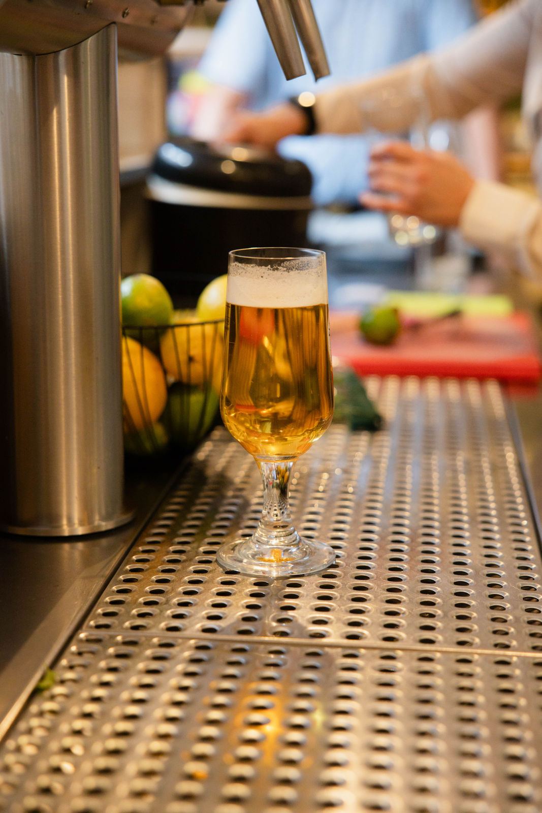 Frisch gezapft an der Bar